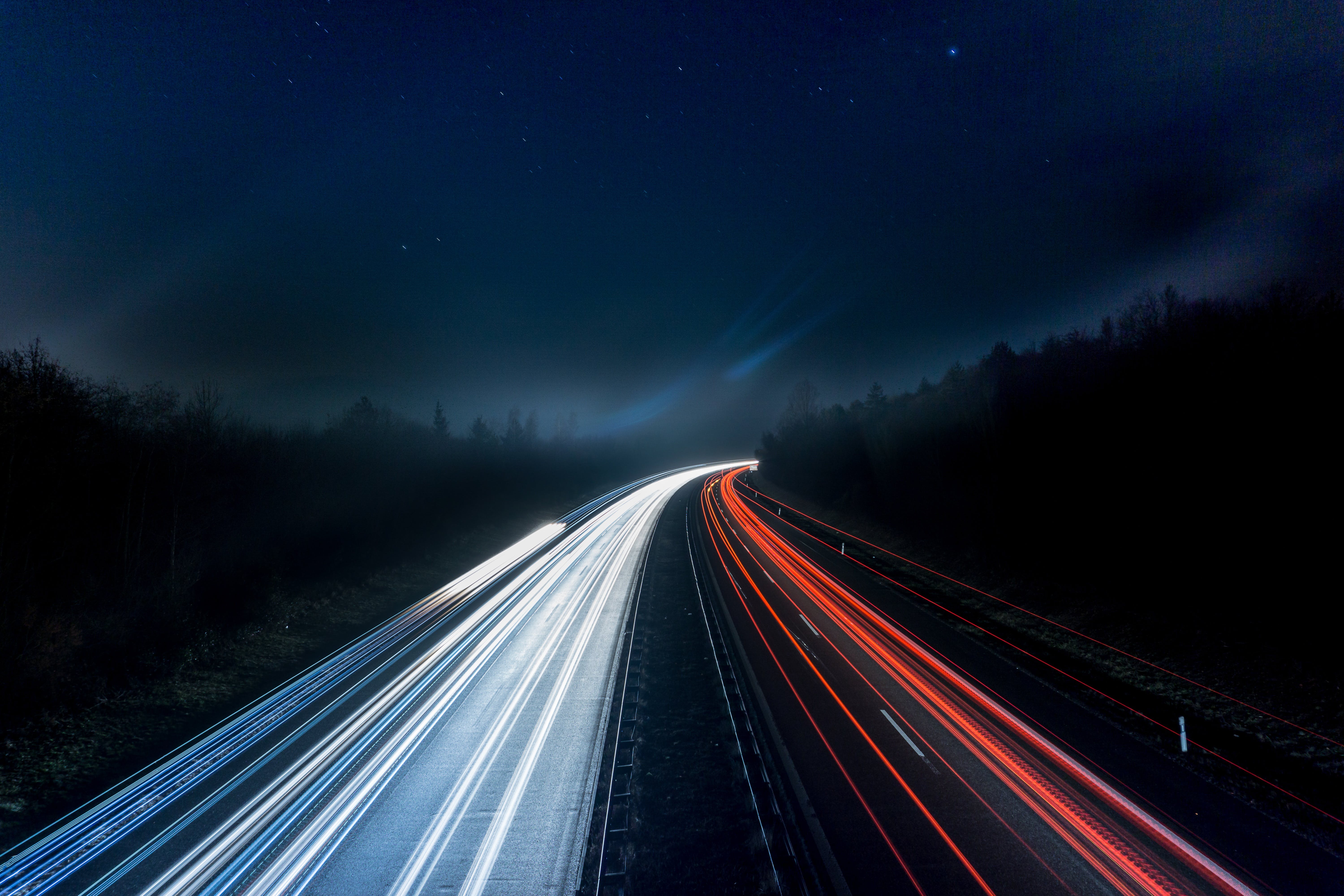 Illustrating speed of light with a road with cars